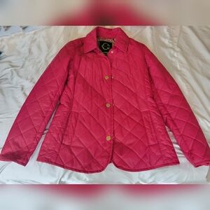 C. Wonder Vibrant Pink Quilted Puffer Jacket